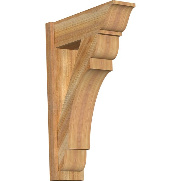 Ekena Millwork Olympic Rough Sawn Traditional Outlooker, Western Red Cedar, 8"W x 24"D x 36"H OUT08X24X36OLY01RWR - main